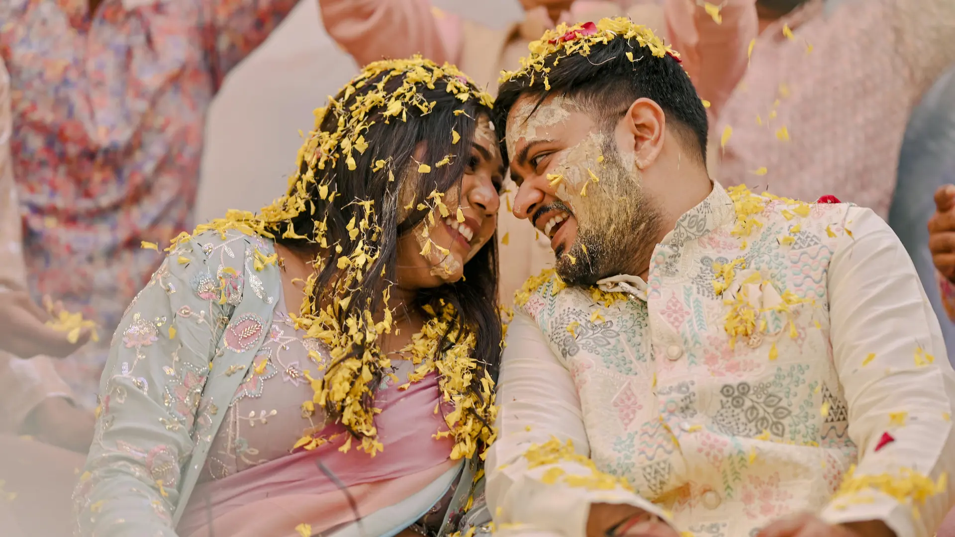 Haldi and bratabandha event colors